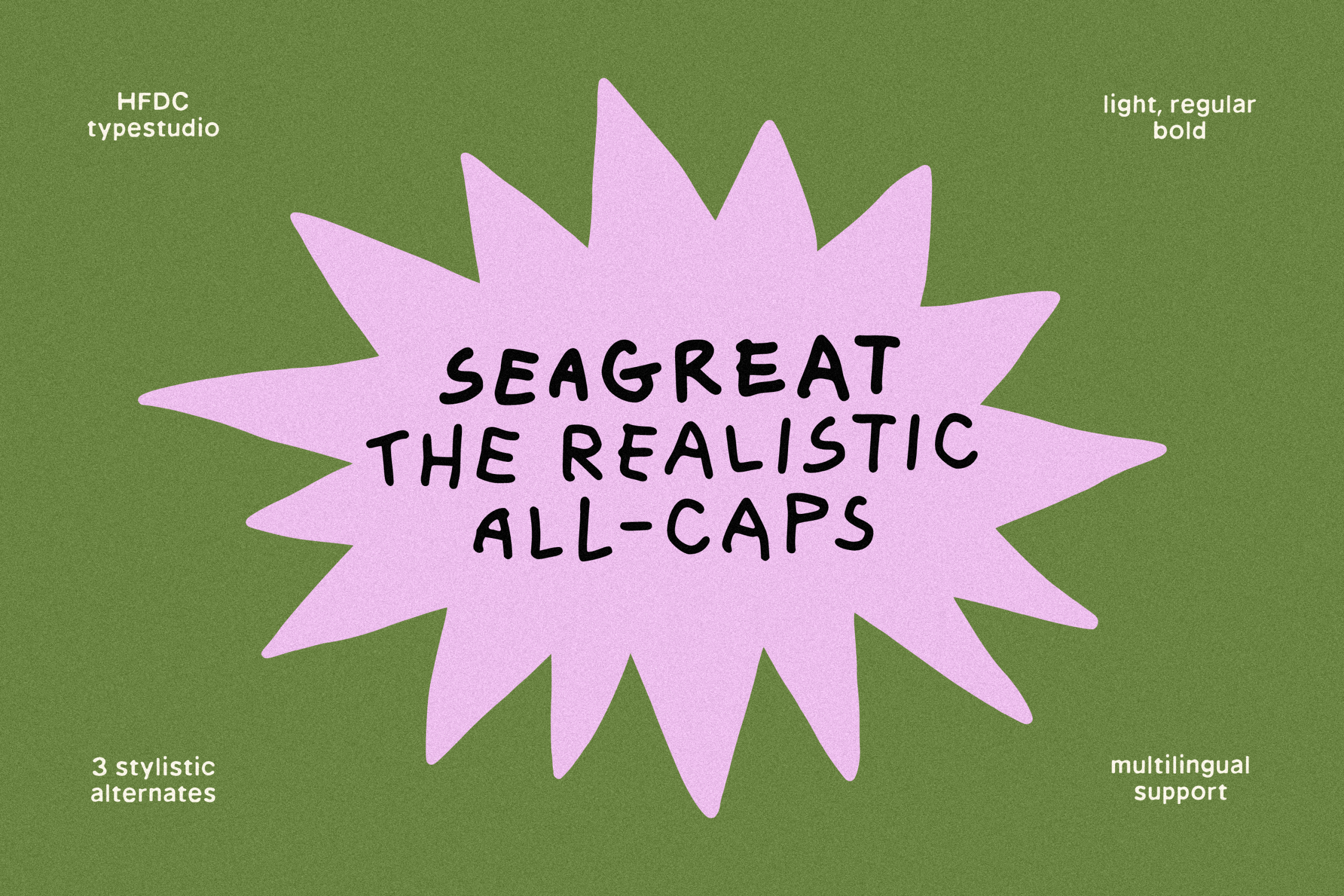 Sea Great All Caps Handwriting